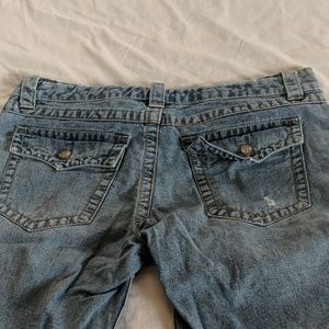 Wax jeans shorts